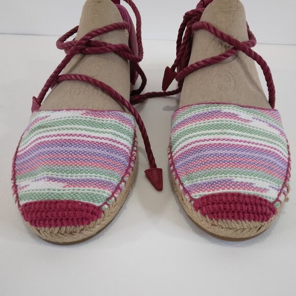 UGG Libbi Serape Espadrille Pink Sandals 1011189 Size 8 NEW - Picture 3 of 16